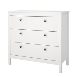 Komoda z szufladami biała mat 82 cm Madrid
