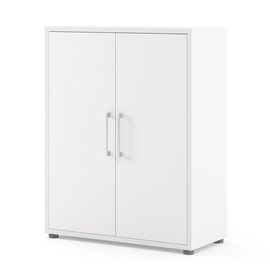 Szafka biurowa dwudrzwiowa biała mat 89 cm Prima