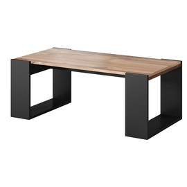 Stolik kawowy loftowy dąb wotan / antracyt mat 120 x 55 cm Forest 