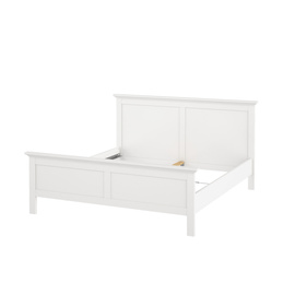 Łóżko dwuosobowe białe 160x200 cm Paris