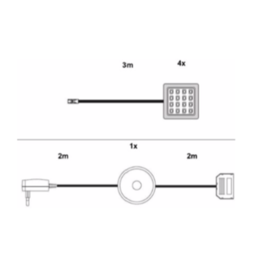 Oświetlenie punktowe 4 szt białe zimne 