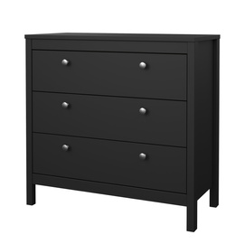 Komoda z szufladami czarna mat 82 cm Madrid