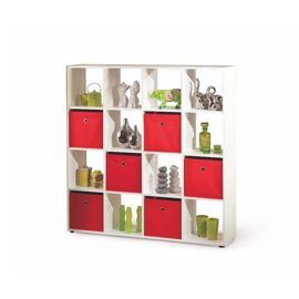 Regał na książki biały mat 139 x 33 x 144 cm Caboto