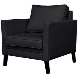 Fotel wypoczynkowy tapicerowany grafitowy Holly