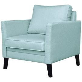 Fotel wypoczynkowy tapicerowany miętowy Holly