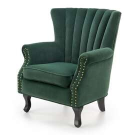 Fotel wypoczynkowy velvet zielony Titan
