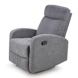 Fotel rozkładany tapicerowany szary Oslo