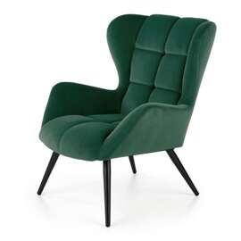 Fotel wypoczynkowy tapicerowany zielony Tyrion