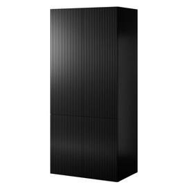 Szafa dwudrzwiowa czarna mat 90 x 199 cm Malia