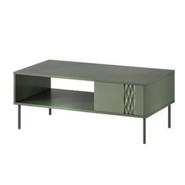 Stolik kawowy zielony mat 100 x 60 cm Aurelia