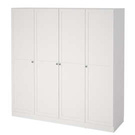 Szafa czterodrzwiowa biała mat 195 x 200 cm Billund