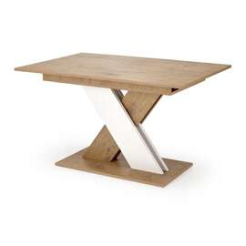 Stół rozkładany dąb lancelot / biały mat 130 - 175 x 85 cm Xarelto