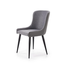 Krzesło do jadalni tapicerowane szare Adolfo