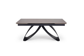 Stół rozkładany orzech / czarny mat 180 - 260 x 90 cm Hilario