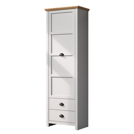 Szafa jednodrzwiowa jasnoszara / dąb artisan mat 65 x 201 cm Tosca