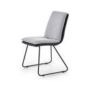 Krzesło do jadalni ekoskóra szare Adelardo