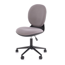 Fotel obrotowy młodzieżowy tapicerowany szary / czarny Orion 