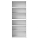 Regał na książki biały mat 89 x 40 x 221 cm Prima