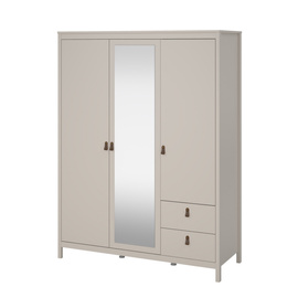 Szafa z lustrem trzydrzwiowa kaszmir mat 150 x 199 cm Madrid