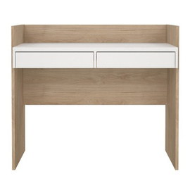 Biurko z szufladami Function Plus 2, 102 cm, jackson hickory, biały mat 