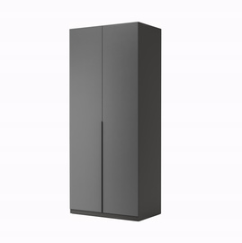 Szafa dwudrzwiowa antracyt / grafit mat 90 x 210 cm Teo