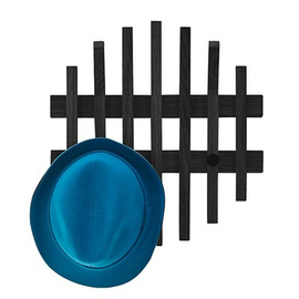 Wieszak ścienny czarny 38 cm Soline