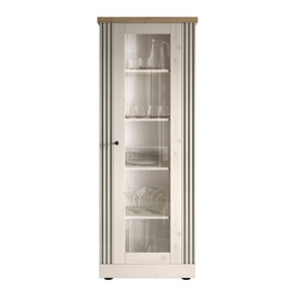 Witryna jednodrzwiowa dąb Meringa/dąb Cadiz mat 72 x 192 cm Avina