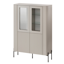 Witryna czterodrzwiowa kaszmir mat 110 x 40 x 160 cm Aria