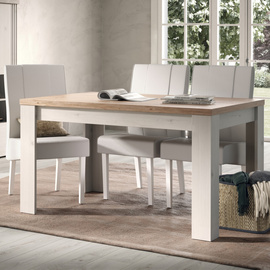 Stół rozkładany dąb Meringa/dąb Cadiz mat 137 - 185 x 90 cm Avina