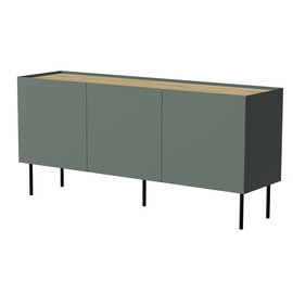 Komoda z drzwiami oliwkowa / dąb mat 150 cm Olmo