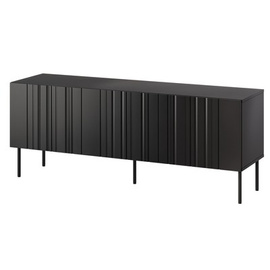 Szafka RTV czarna mat 150 cm Milo