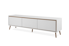 Szafka RTV biała / dąb artisan mat 175 cm Arona 