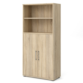Regał biurowy dąb sonoma mat 89 x 40 x 186 cm Prima