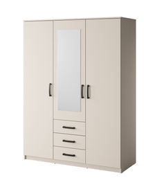 Szafa z lustrem trzydrzwiowa kaszmir mat 150 x 200 cm Sento
