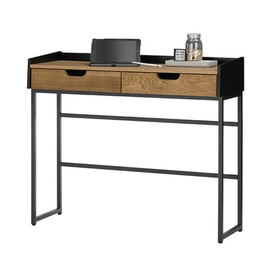 Konsola z szufladami dąb / czarna mat 100 cm Liva