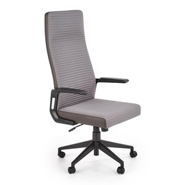 Fotel gabinetowy tapicerowany szary Arezzo