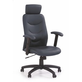 Fotel biurowy ekoskóra czarny Stilo