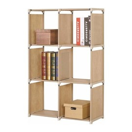 Regał na książki beżowy mat 105 x 29 x 142 cm Metro