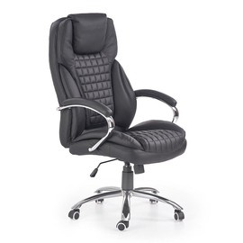 Fotel gabinetowy velvet czarny King