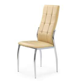 Krzesło do jadalni ekoskóra beżowe K209