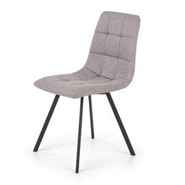 Krzesło do jadalni tapicerowane szare K402