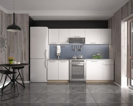 Zestaw mebli kuchennych dąb sonoma / biały 240 cm Daria