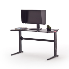 Biurko gamingowe czarne mat 120 cm Racing 2