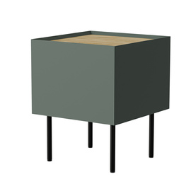 Komplet szafek nocnych oliwkowy / dąb mat 40 cm Olmo