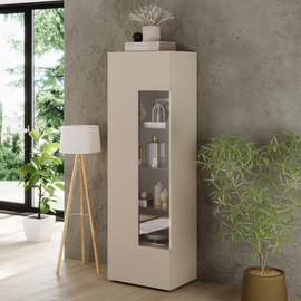 Witryna jednodrzwiowa kaszmir mat 60 x 187 cm Corda