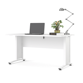 Biurko proste białe mat 150 cm Prima