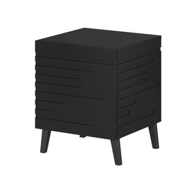 Komplet szafek nocnych czarny mat 44 cm Ikon