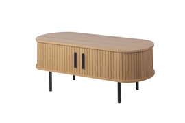 Stolik kawowy dąb / czarny mat 90 x 50 cm Kasja