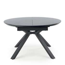 Stół rozkładany czarny marmur mat 130 - 180 x 76 cm Vertigo