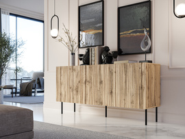 Komoda z drzwiami dąb wotan mat 152 cm Fiori